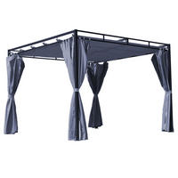 ERSATZDACH Flachdachpergola Firenze 3x3 Meter Grau - Grau, Textil (288/1/288cm) - QUICK STAR