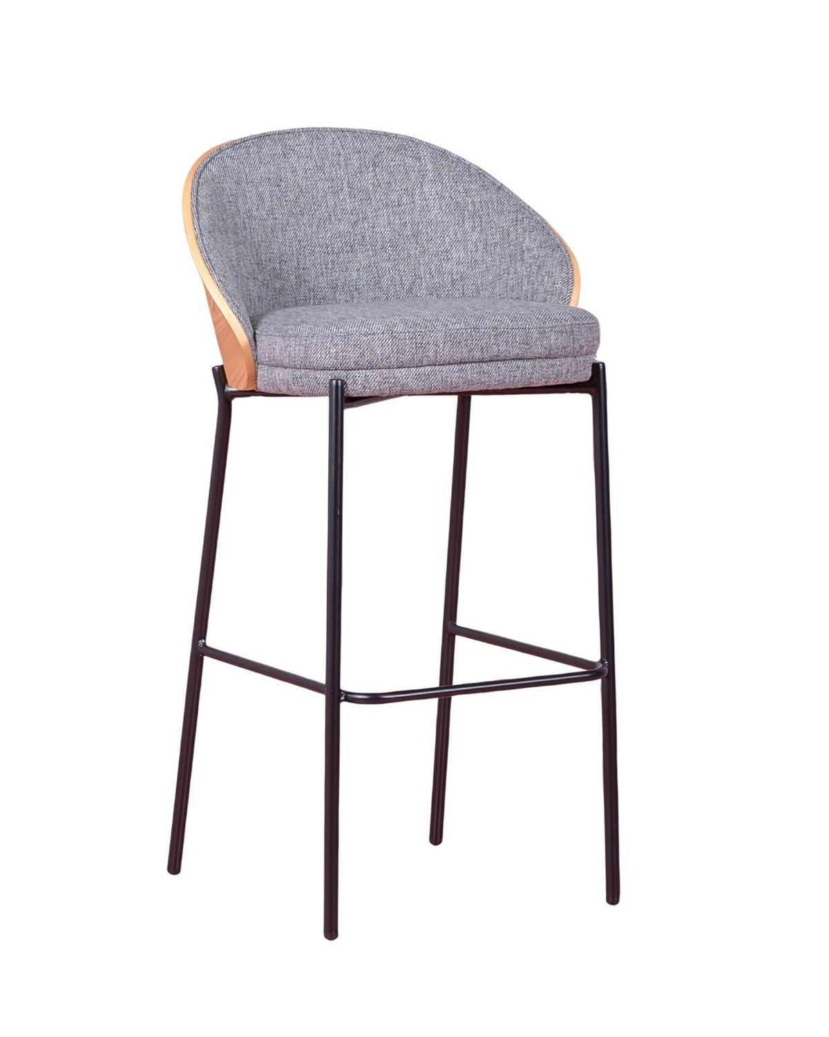 HOCKER Holz Grau - Grau, Holz (54/98/50cm) - Nest Dream