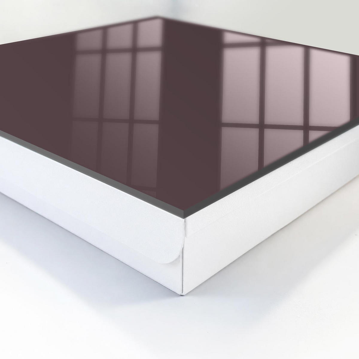 SCHLÜSSELBOX Weiß 30x30 cm – Türöffnung nach rechts - Grau - Braun, Metall (30/30/5cm) - TULUP