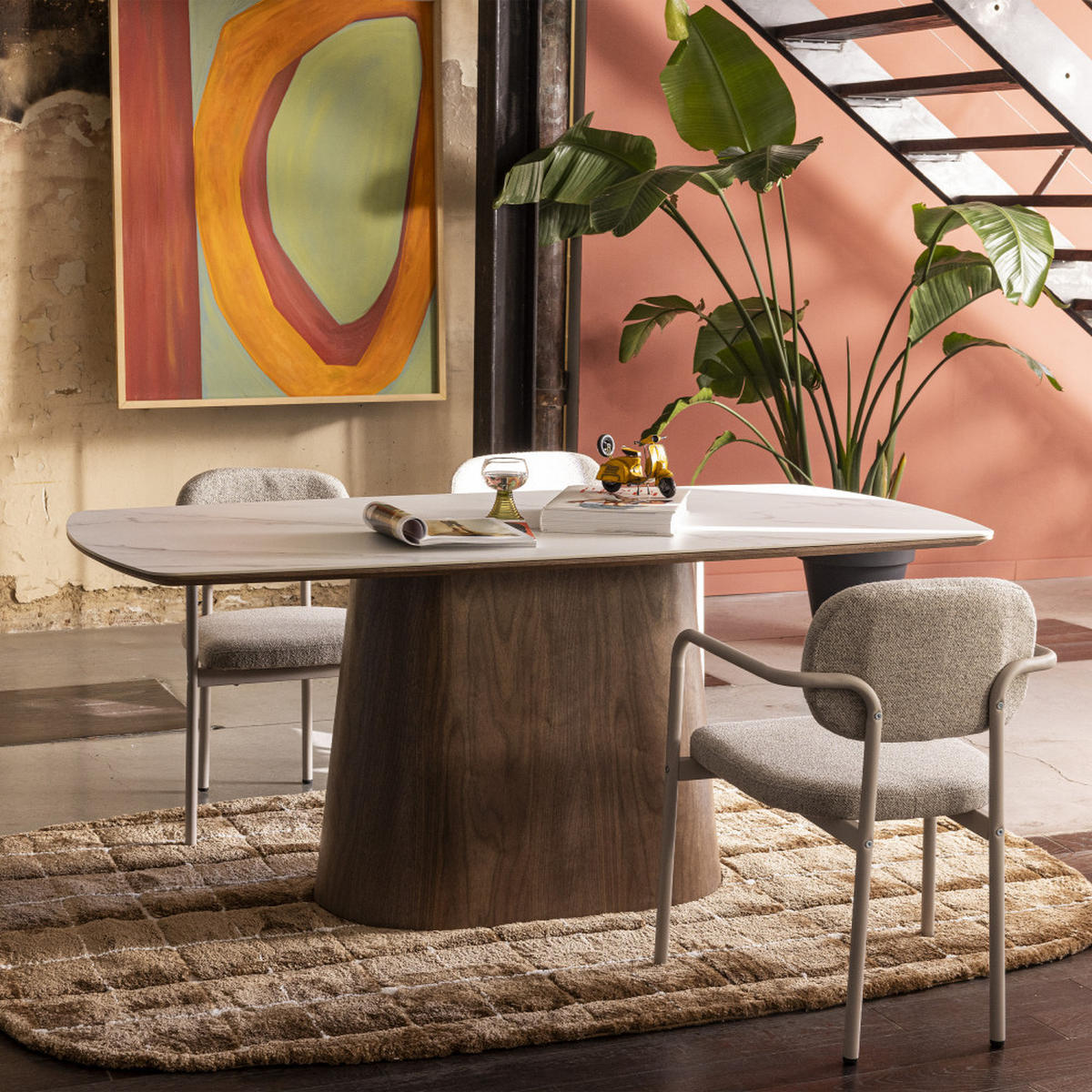 ESSTISCH - Dunkles Holz - Nussbaumfarben, Holz (180/90/76cm) - Drawer