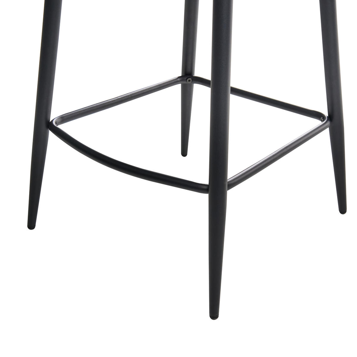 BARSTUHL 2er-Set Stoff Braun Amity - Braun, Textil (50/100/54cm) - Beliani