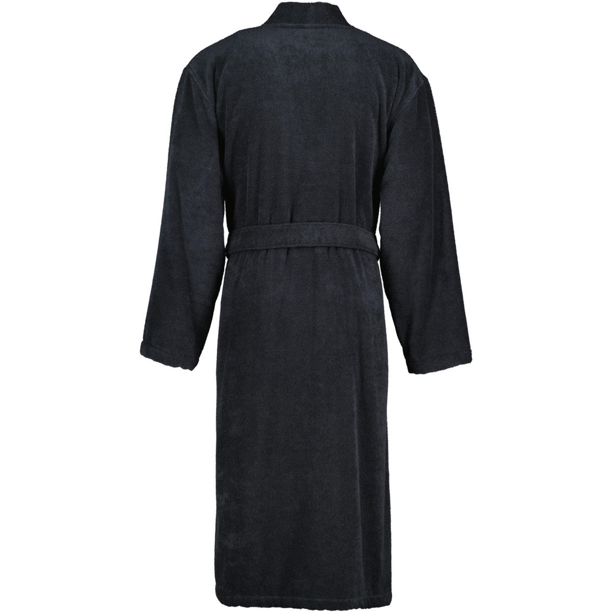 BADEMANTEL HERREN KIMONO UNI 828 LAVA - 97 - Schwarz, Textil (Mnull) - Cawoe