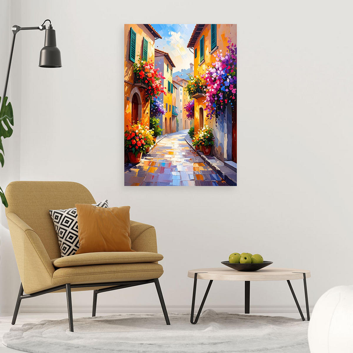 LEINWANDBILD Städte & Architektur 80x120cm - Multicolor, Textil (80/120cm) - Feeby