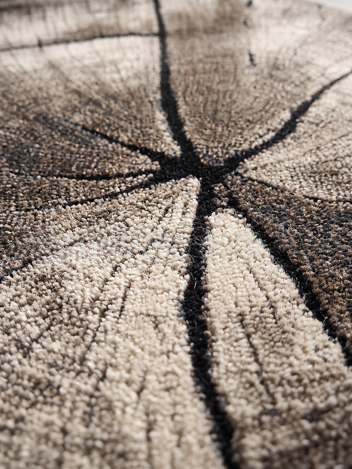 TEPPICH Kurzflor OGLIO Abstrakt Polypropylen-Polyester Natur 160 x 230 cm - Beige, Textil (160/230cm) - KADIMA DESIGN