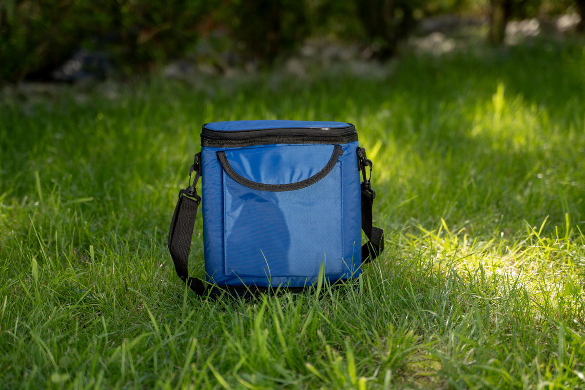 KÜHLTASCHE Dunkelblau-Schwarz für 6 Dosen - Dunkelblau, Textil (27/25cm) - Excellent Houseware