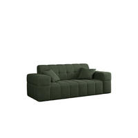 SOFA 2-sitzer Couch serie NIMES Stoff Verita Dunkelgrün - Grün, Holz (183/82/92cm) - Kaiser Möbel
