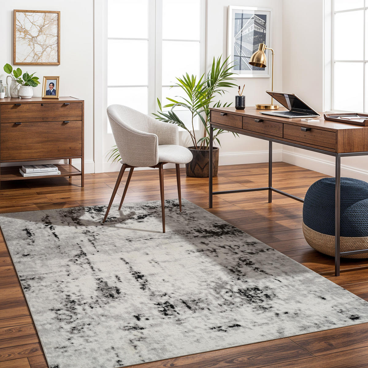 KURZFLORTEPPICH 200/275 cm Schwarz - Weiß, Naturmaterialien/Textil (200/275cm) - LIVABLISS