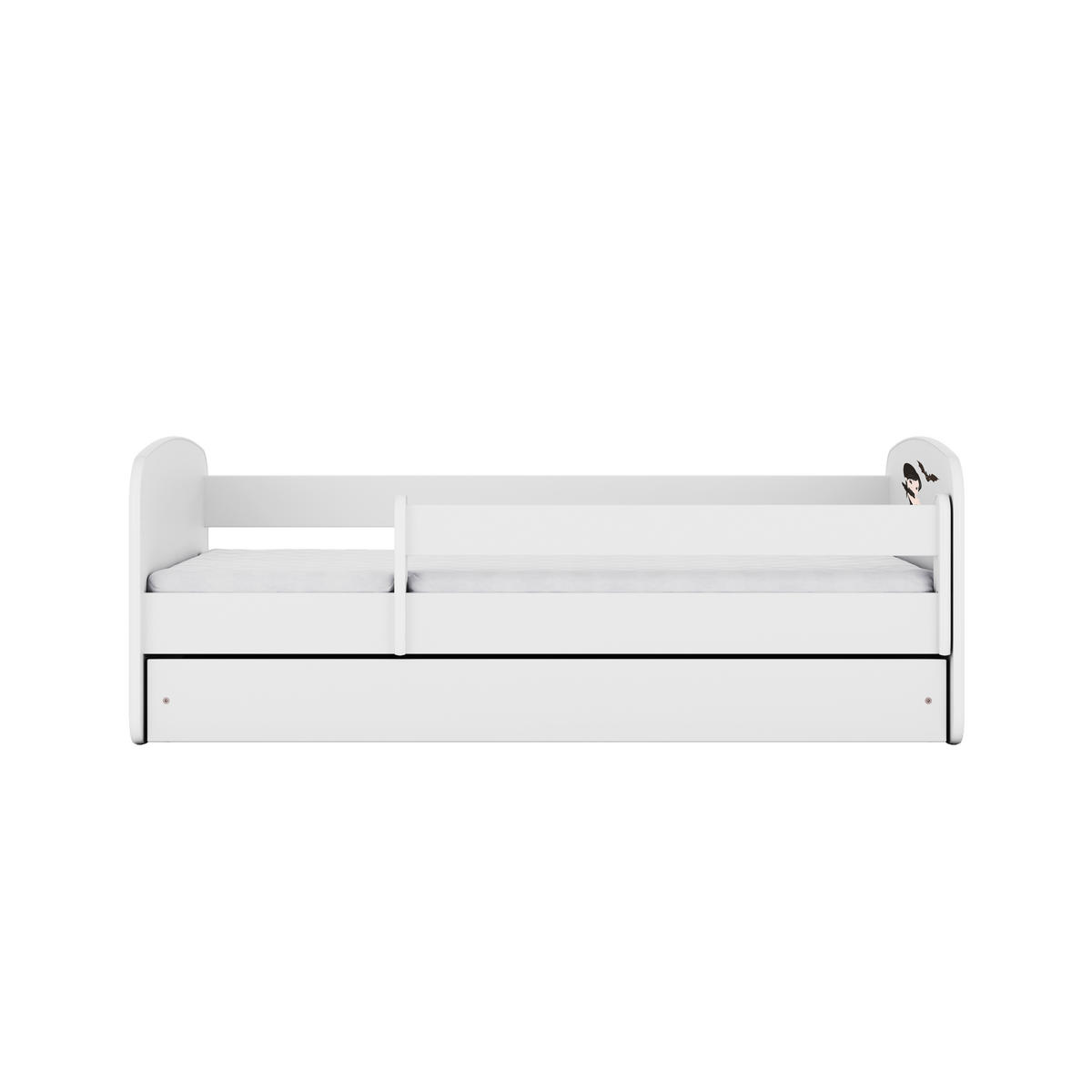 KINDERBETT Wednesday mit Schublade 180/80 90/61/184 - Weiß, Holzwerkstoff (80/180cm) - RAUMHIRSCH FURNITURE