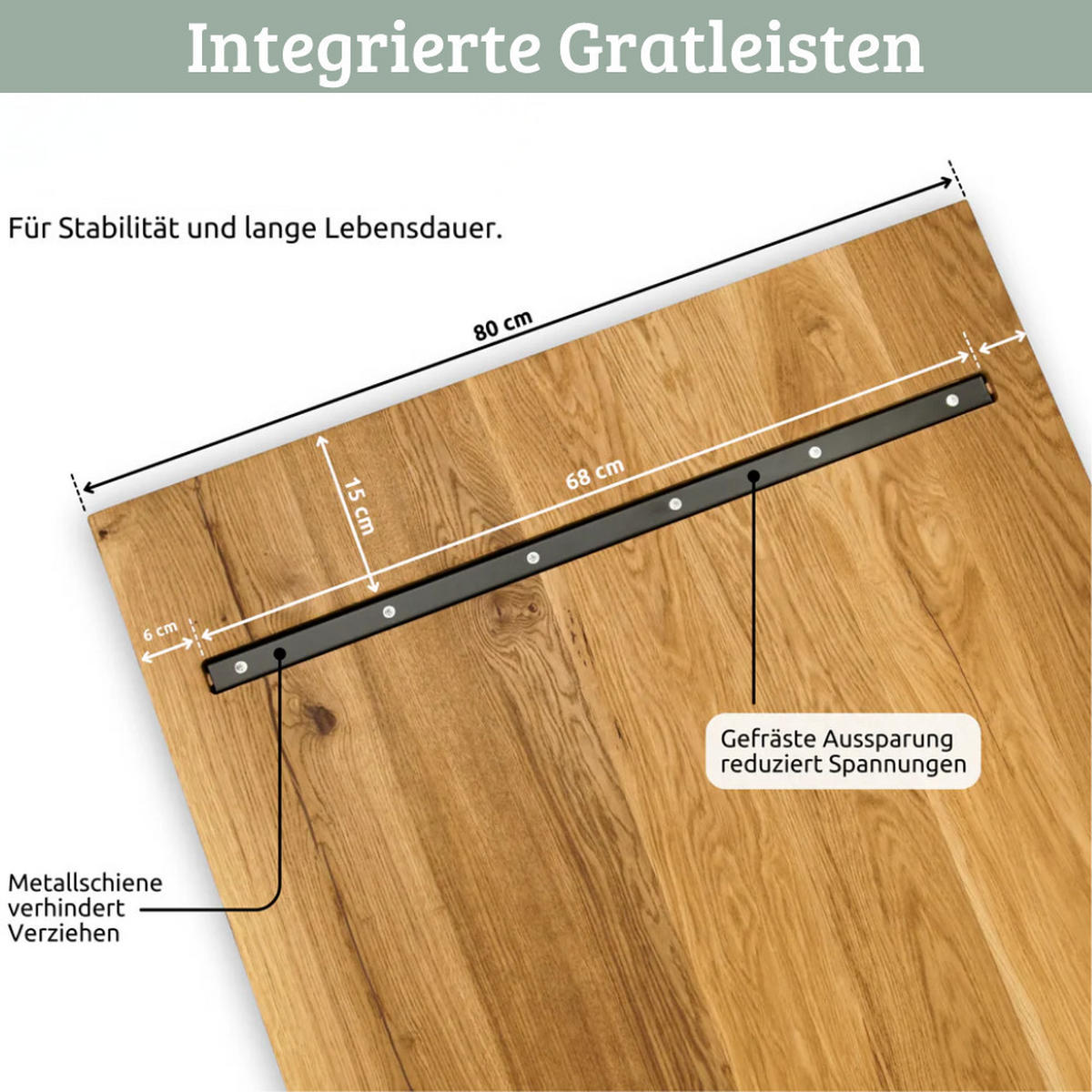 ESSTISCH Massivholz mit Baumkante KEANU 140x80 cm Eichenholz X Gestell - Braun, Holz/Metall (80/140/76cm) - DELUKE