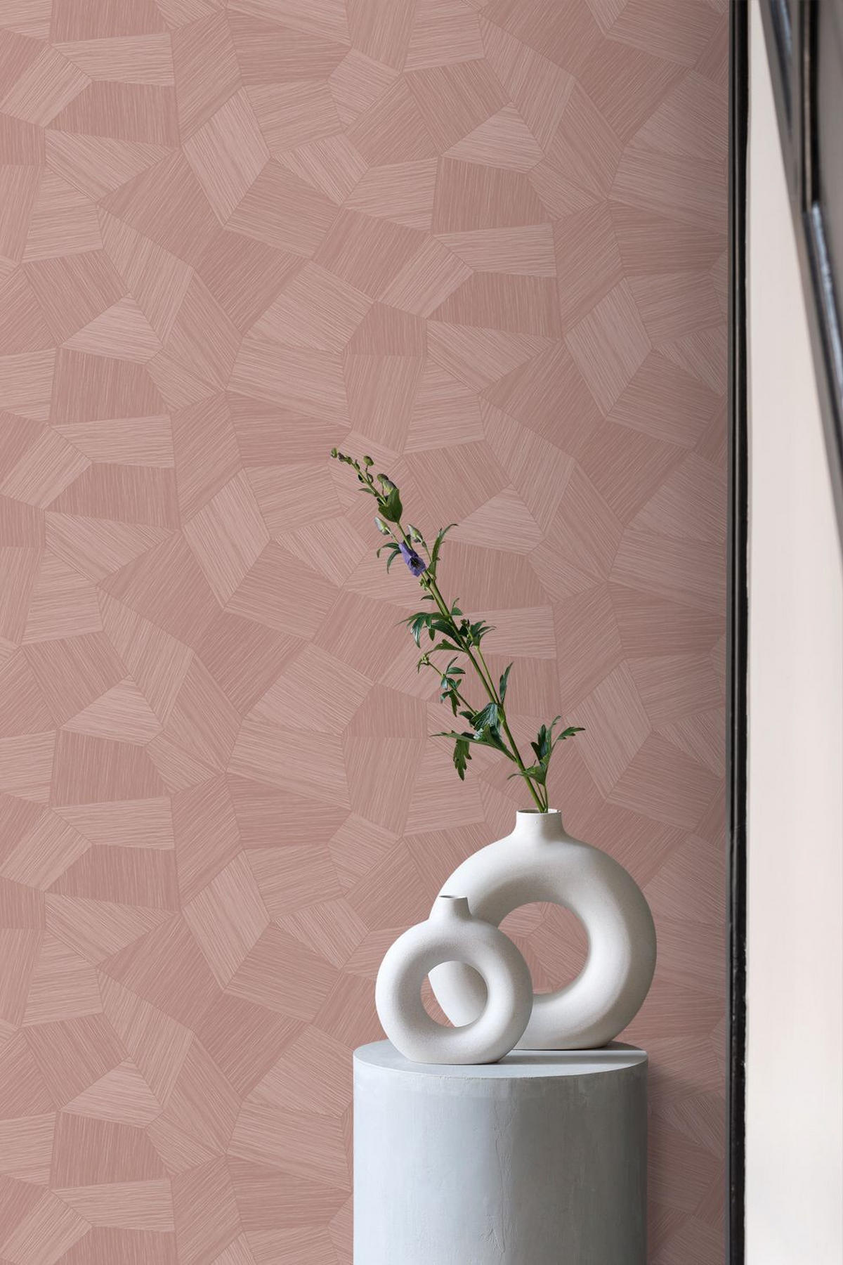 TAPETE 3D-Muster 50 x 900 cm - Lila, Papier (50/900cm) - Origin Wallcoverings