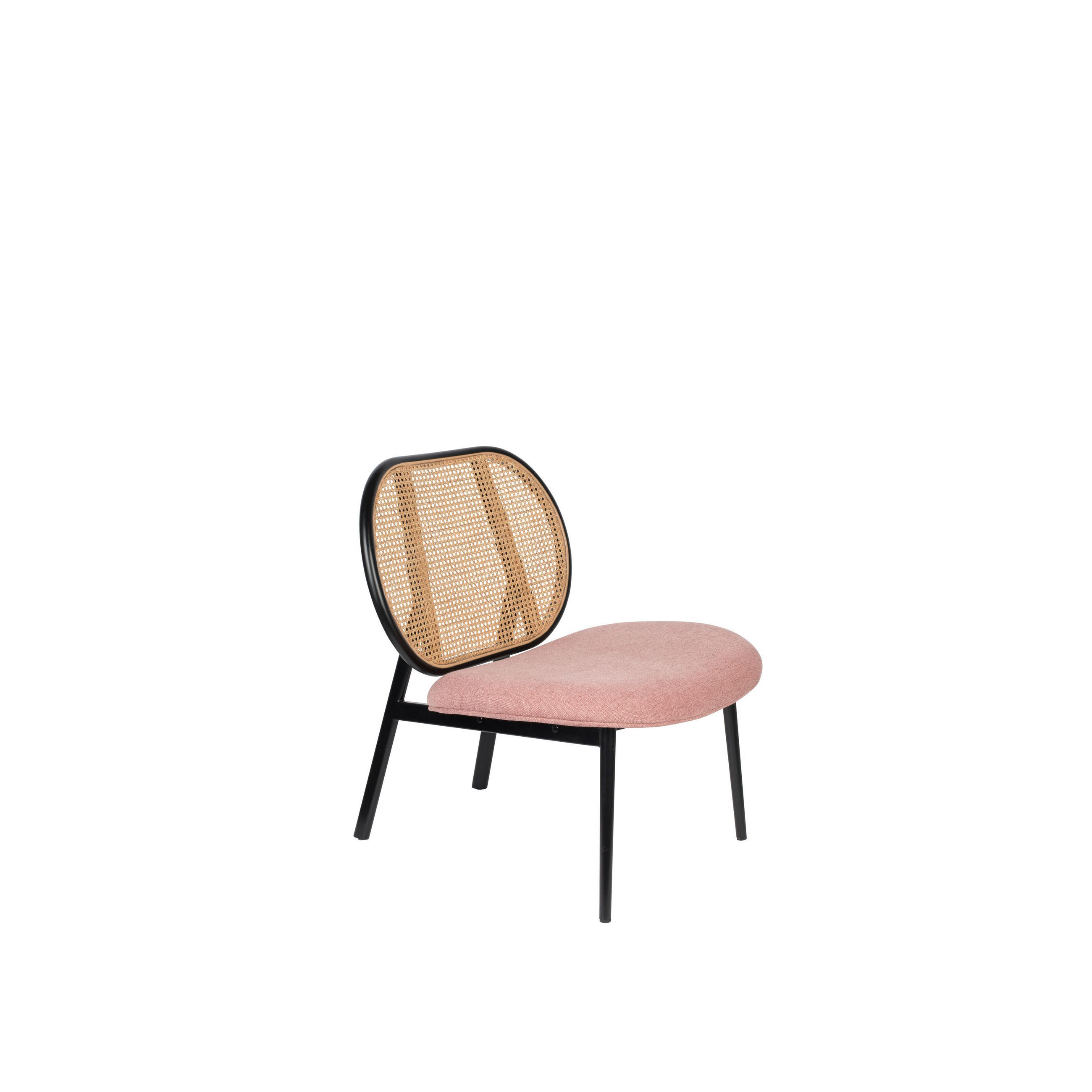 SESSEL Spike Natural/ Rosa - Schwarz, Textil (78.6/84.1/70cm) - Zuiver