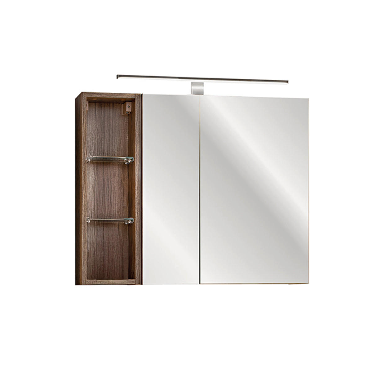 Petits-meubles Spiegelschrank Taupe 80x65x17 cm