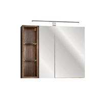 ELEMENT S OGLEDALOM Éros Mol - taupe, drvni materijal (80/65/17cm) - Petits-meubles