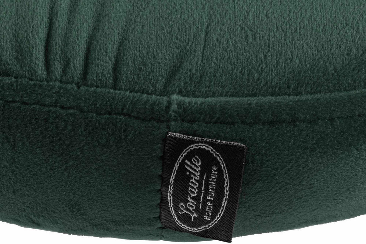 BARHOCKER Samt grün - Schwarz/Grün, Textil/Metall (38.5/60/38.5cm) - CLP