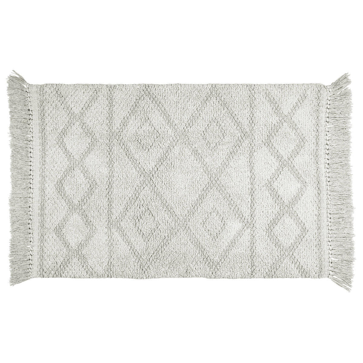 BADEMATTE 60/90 cm - Grau, Naturmaterialien (60/90cm)