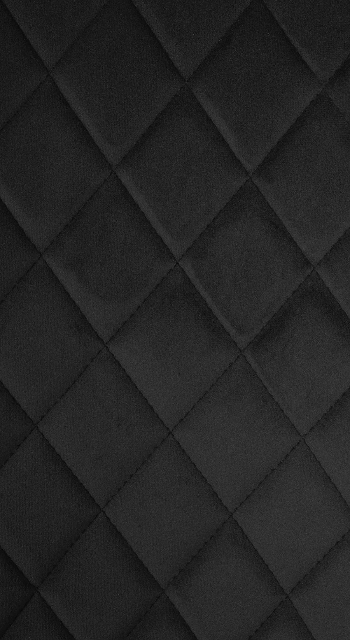 STUHL Samt schwarz - Schwarz, Textil/Metall (45/83/57cm) - CLP