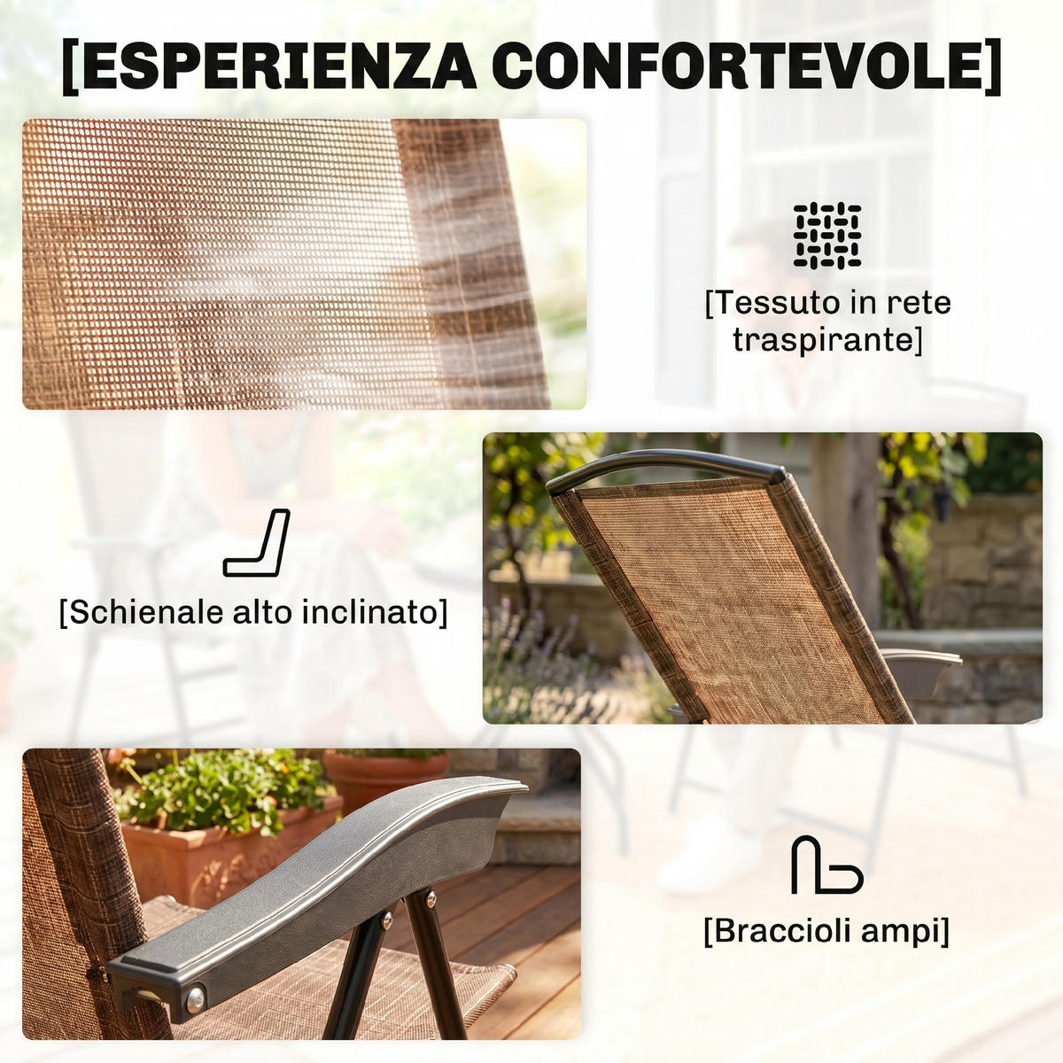 GARTEN-BEISTELLTISCHSET Braun 3 Stück - Braun, Kunststoff (60/60/70cm) - GiPP