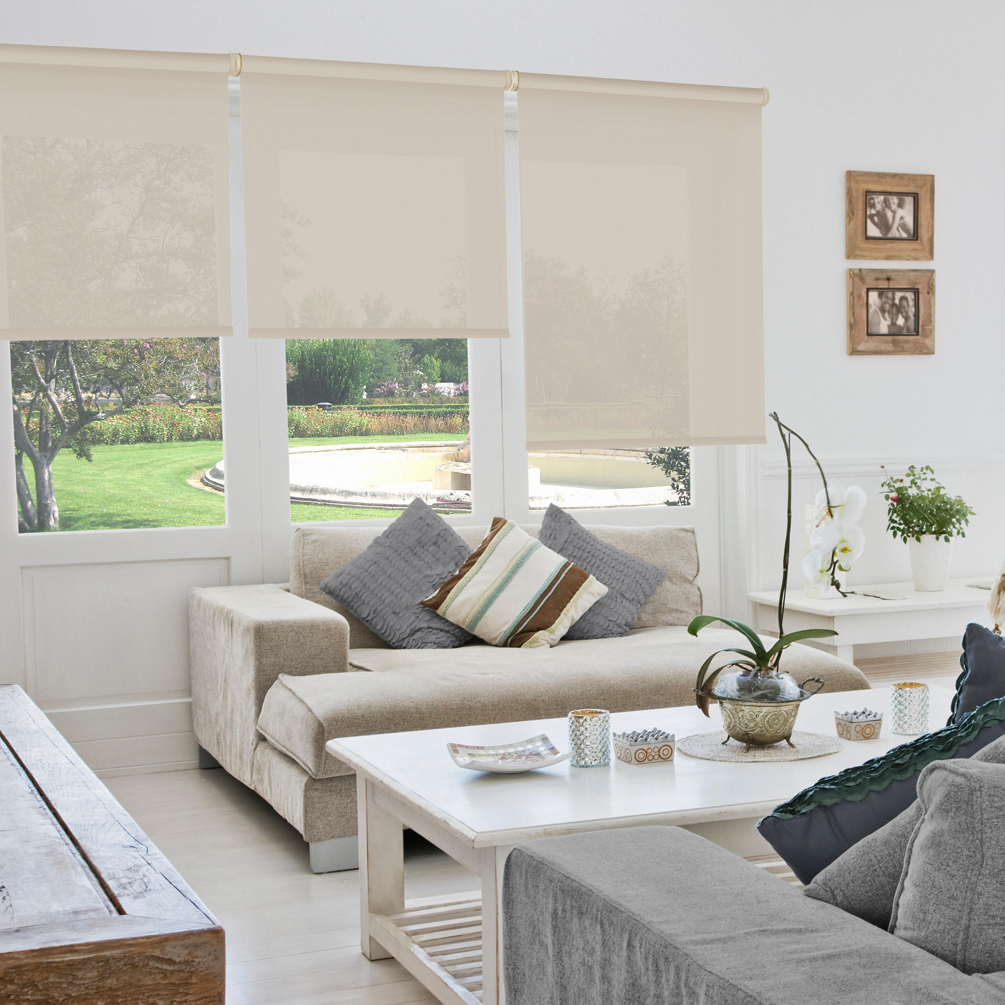Viewtex Seitenzugrollo Beige 75x250x250 cm