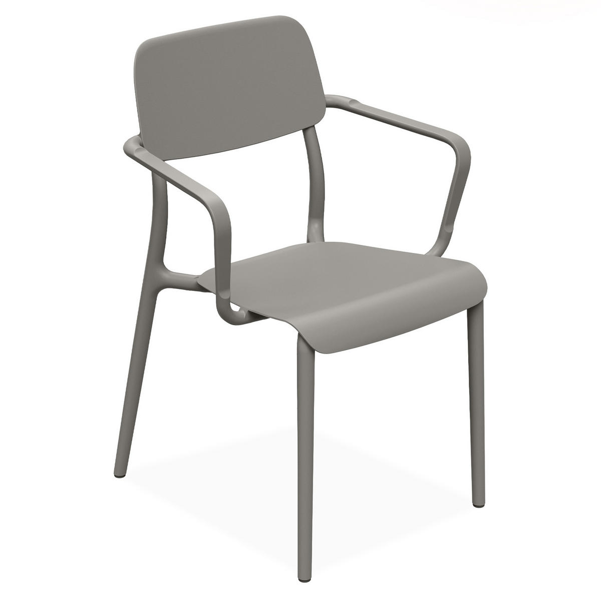 GARTENMÖBEL-SET GALIO, 8-tlg - Graubraun, Kunststoff - KONSIMO®