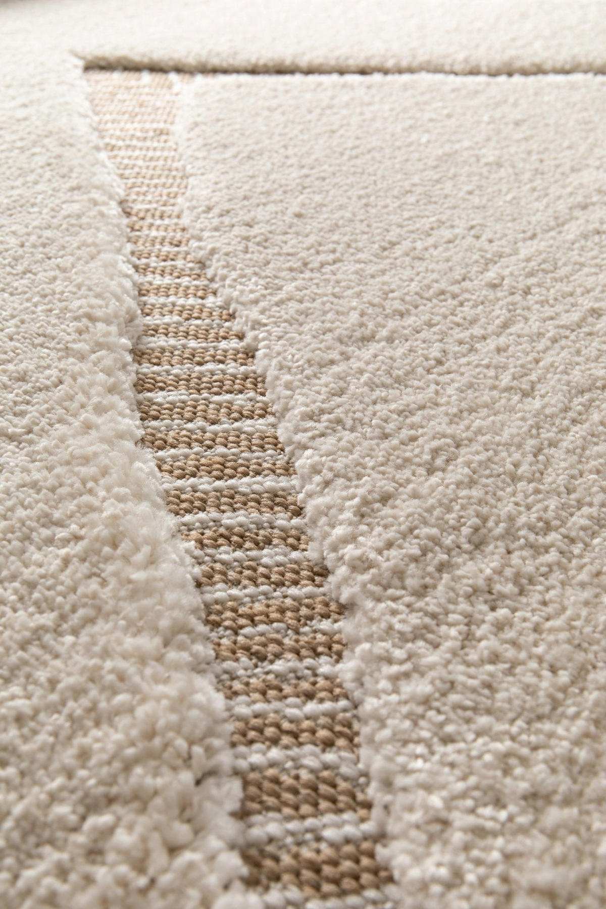 TEPPICH Design Relief-Effekt beige - Beige, Textil (200/290cm) - AFK Living