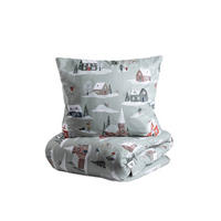 BETTWÄSCHE Frolic Baumwolle 140/200 cm - Grau, Textil (140/200cm) - Homla