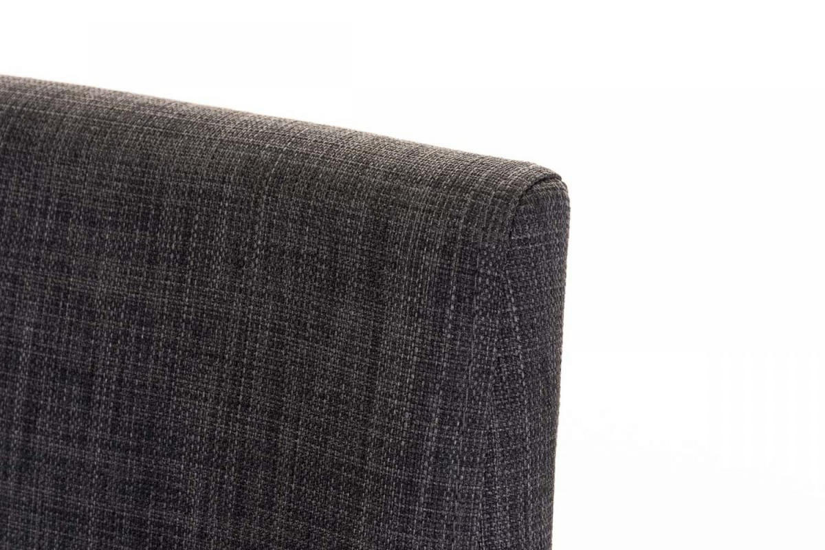 BARHOCKER Stoff Dunkelgrau - Dunkelgrau/Schwarz, Textil/Metall (42/86/44cm) - CLP