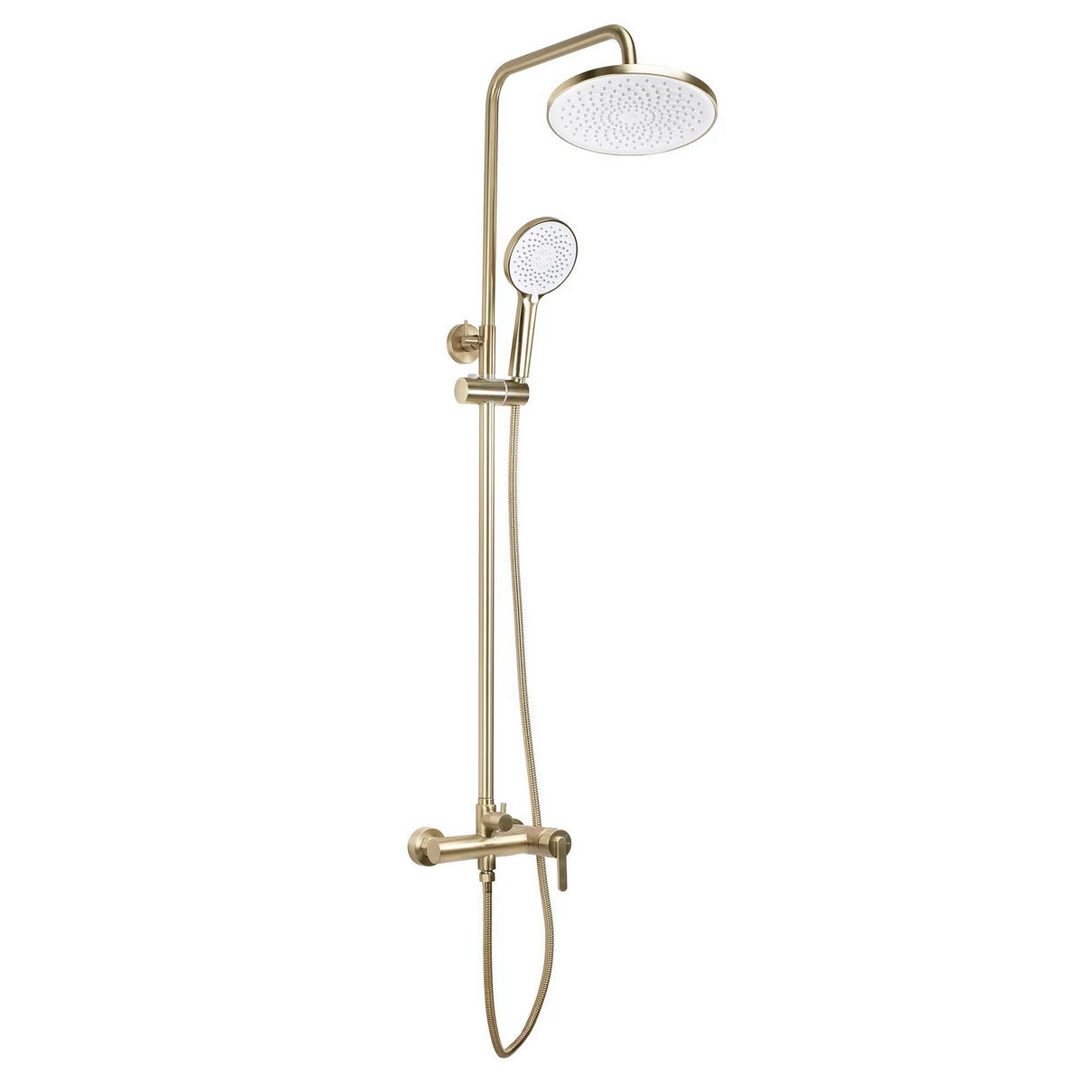 DUSCHGARNITUR Rea Ontario Brush Gold - Goldfarben, Metall (16/124/21cm) - REA