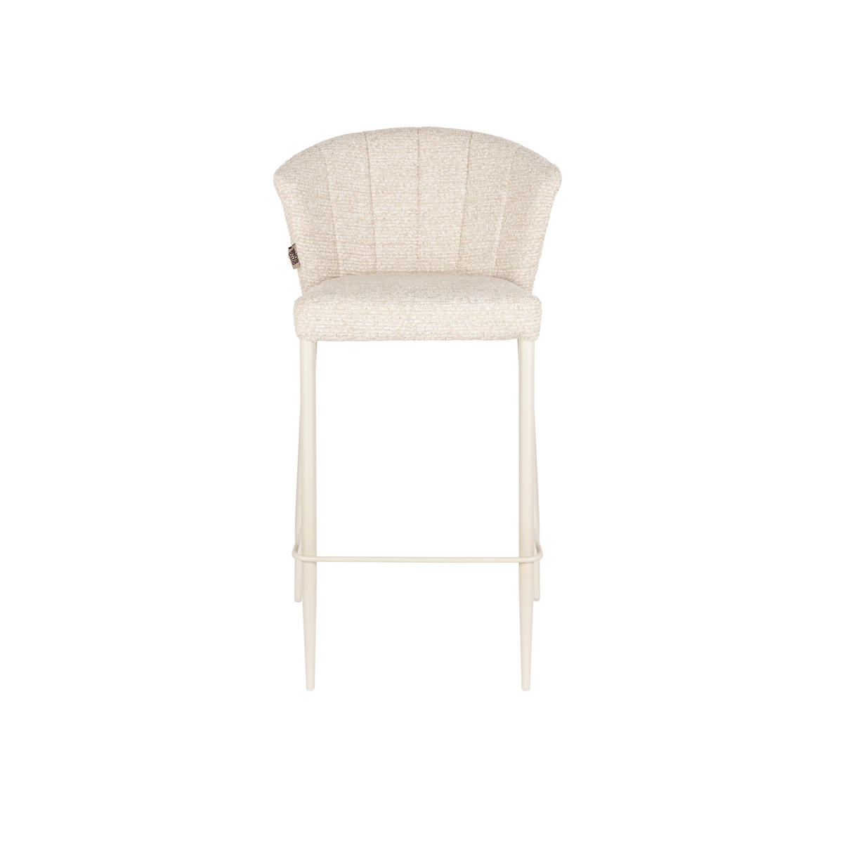 BARHOCKER Georgia Rückenlehne 73 cm Beige - 2 er Set - Beige, Holz (53.5/101/56cm) - Dutchbone