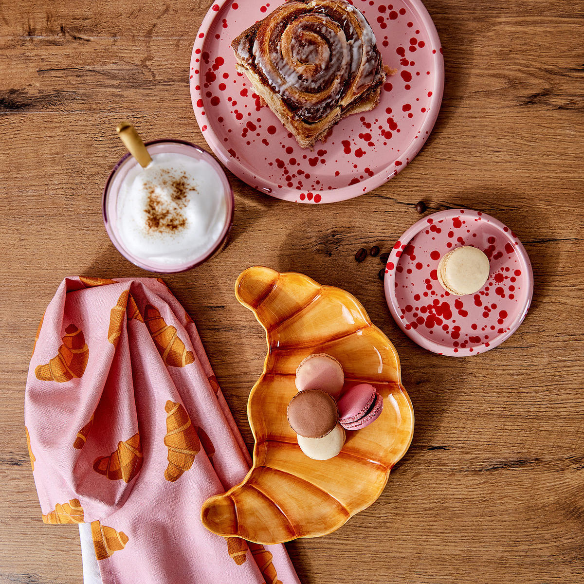 FRÜHSTÜCKSTELLER Boogy Splash - Rosa, Keramik (21/21/2.3cm) - Butlers