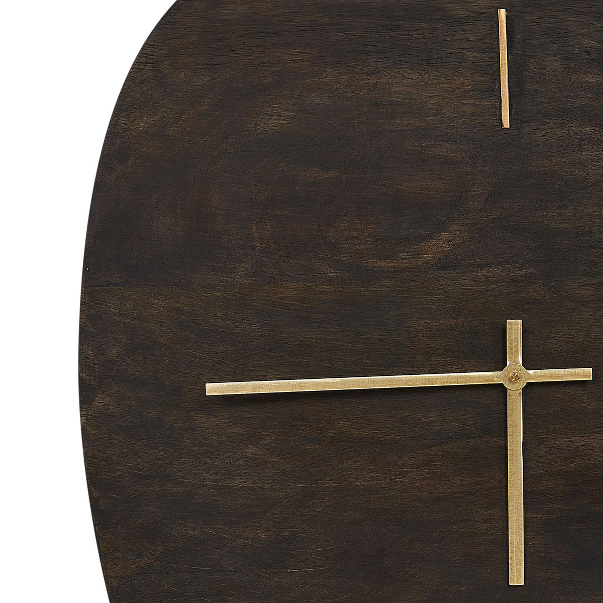 WANDUHR Mango Holz schwarz Loktak - Schwarz, Holz (56/47/1.5cm) - Beliani