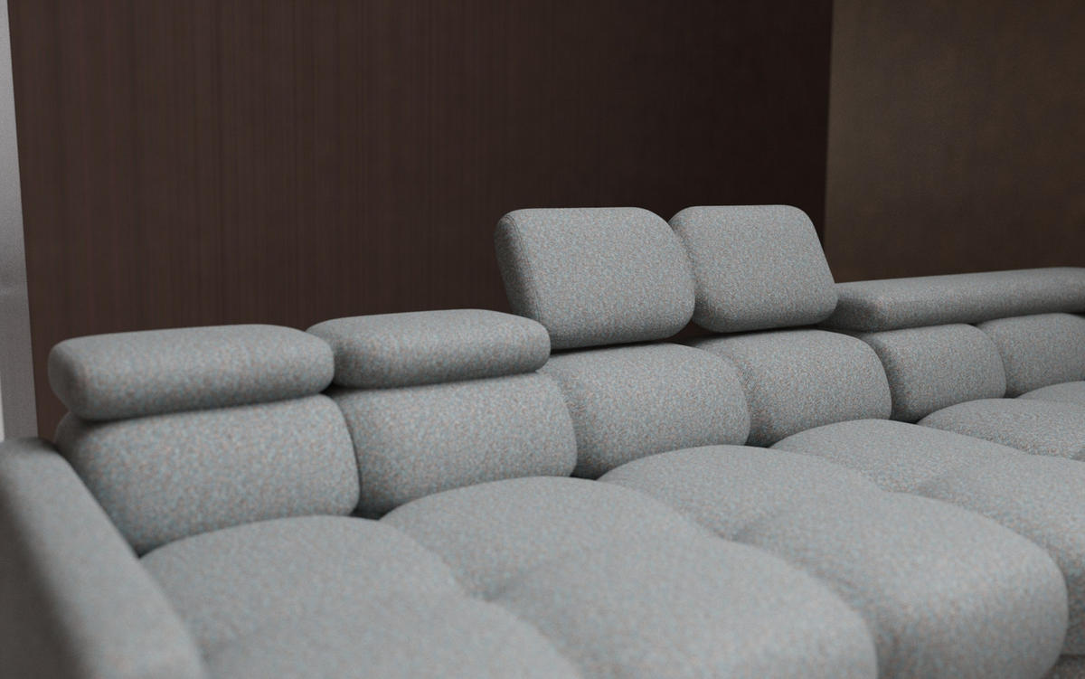 ECKSOFA - BUN - Rot - Arena 8 - Rechts - Rot, Holzwerkstoff (276/209cm) - Möblo