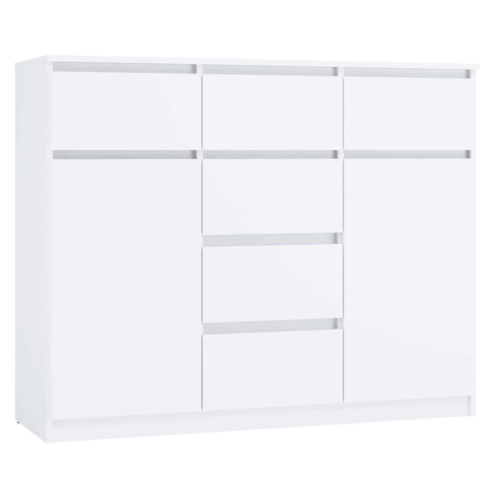 KOMMODE Weiß 120/96,5/40 - Weiß, Holzwerkstoff (120/97/40cm) - RAUMHIRSCH FURNITURE
