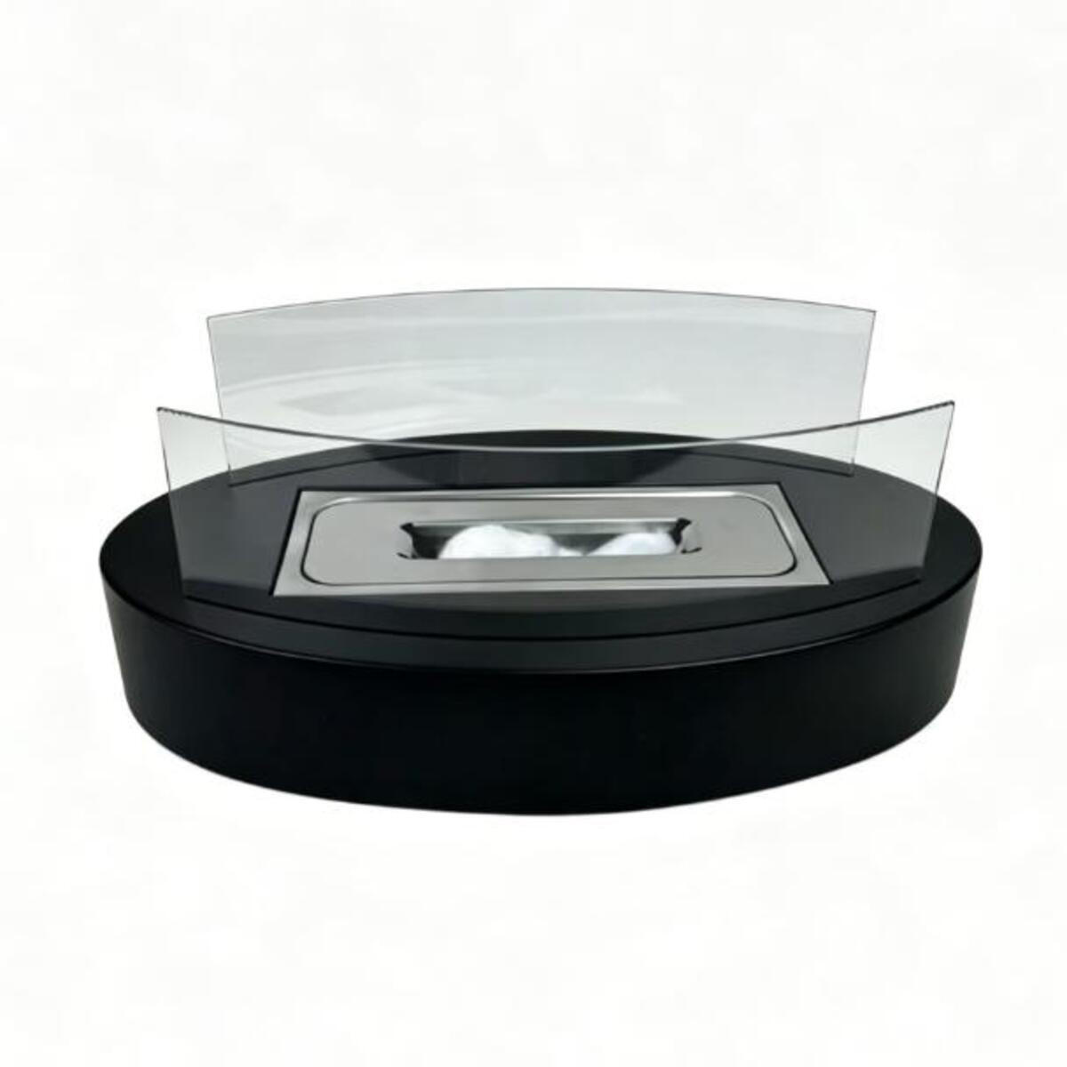 BIOETHANOL-KAMIN Schwarz 34.5/13.6/19.7 cm - Schwarz, Metall (19.7/13.6/34.5cm) - Authentics