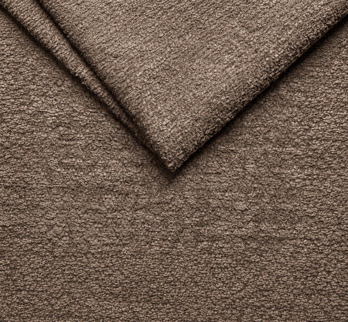 POLSTERBETT LOMBA 200x200 cm mit Bettkasten und Metall-Lattenrost – Bouclé Stoff Arena Taupe - Taupe, Textil (200/200cm) - Luxkor24