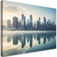 LEINWANDBILD Städte & Architektur 100x70cm - Blau, Textil (100/70cm) - Feeby