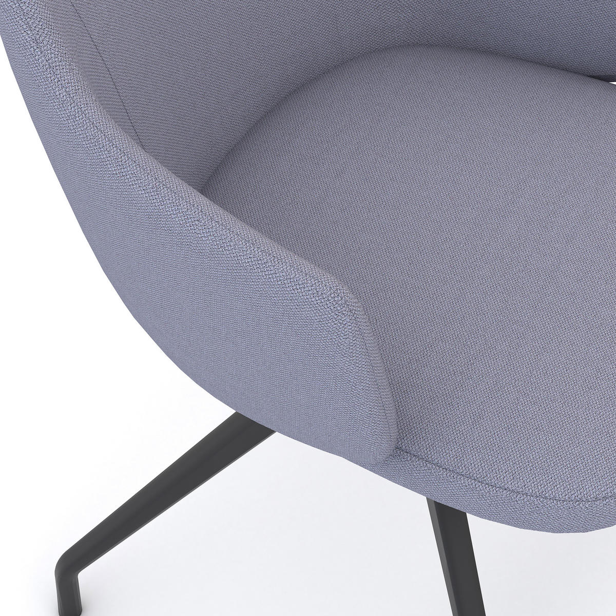 SCHALENSTUHL Consento Triest gepolstert Hellgrau - Hellgrau, Textil (56/79/58cm) - ASSMANN