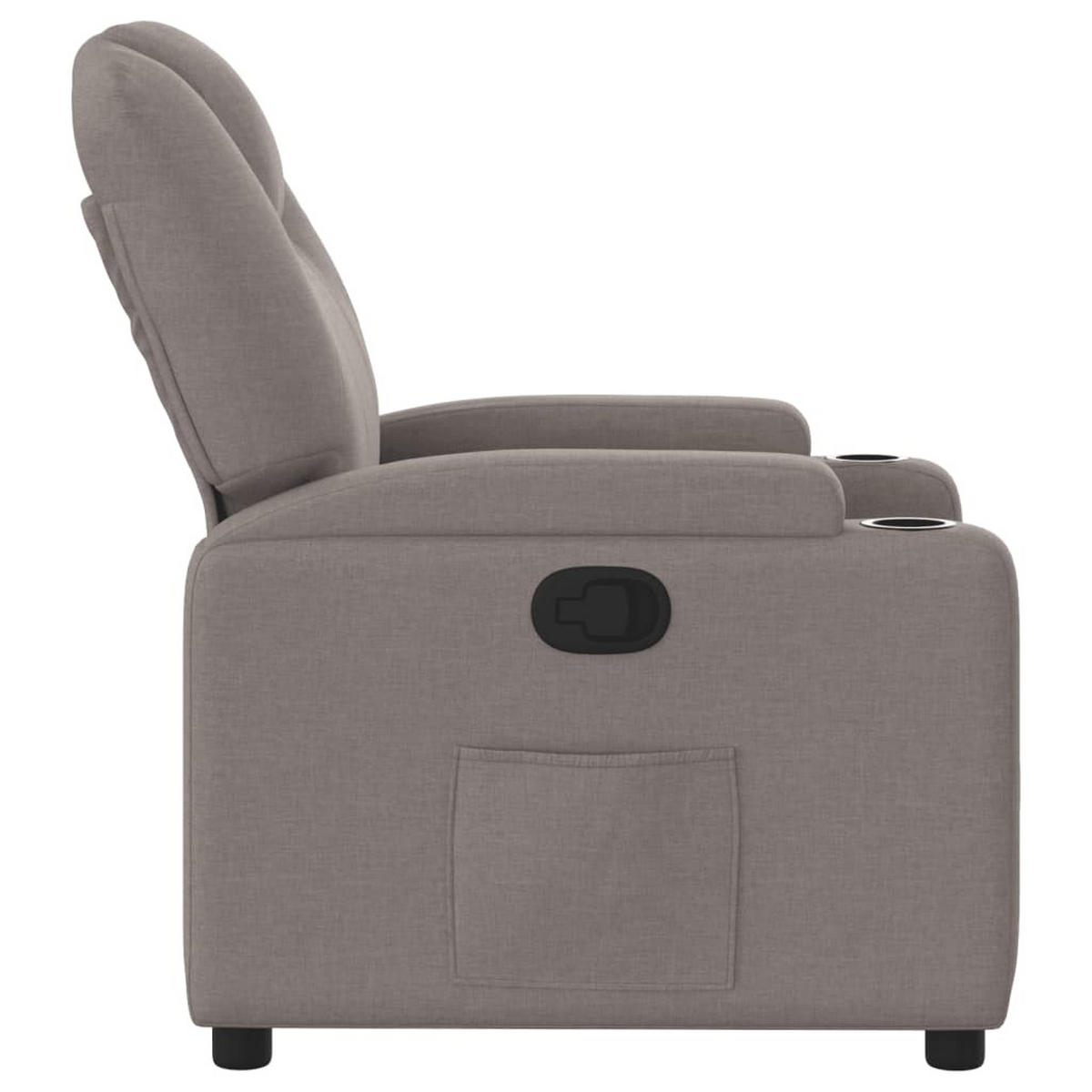 RELAXSESSEL Taupe Stoff - Taupe, Textil (88/97/74cm) - vidaXL