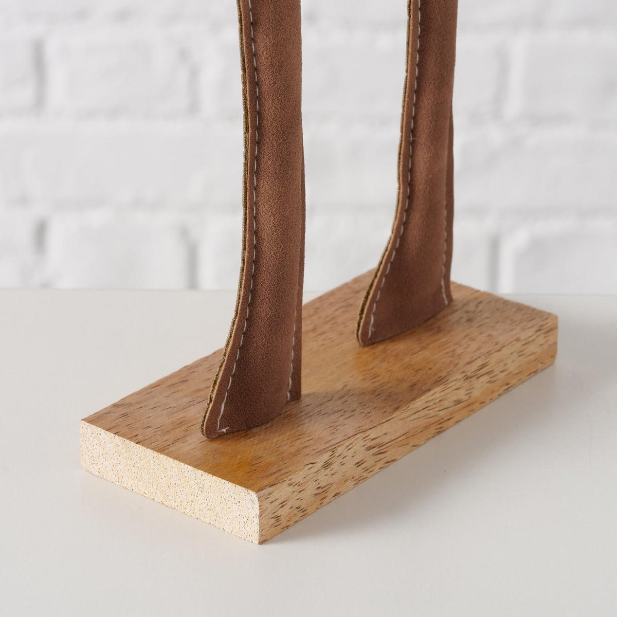 RENTIERFIGUR Booner 17/5/34 cm - Braun, Holzwerkstoff (5/34/17cm) - Boltze Home