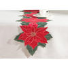 TISCHLÄUFER Bestickter POINSETTIA XMAS, 35x171 cm, Rot, Weihnachten Deko Tischdecke, Christmas - Rot, Kunststoff (171/35/1cm) - home&you