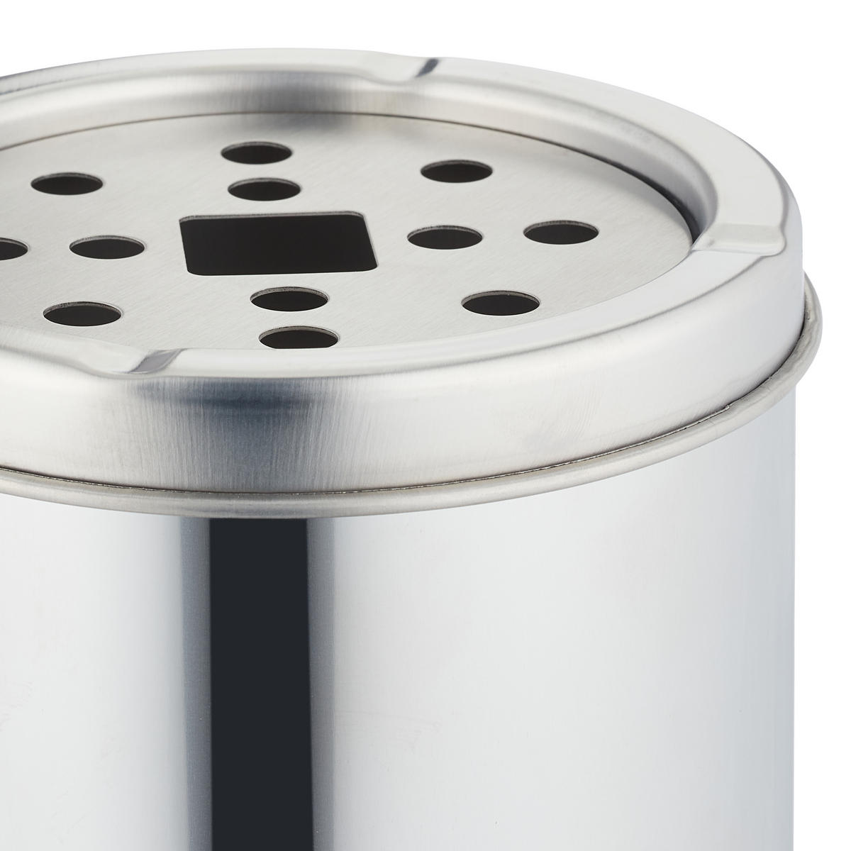 STEHASCHENBECHER - Silberfarben, Kunststoff/Metall (14.5cm) - Relaxdays