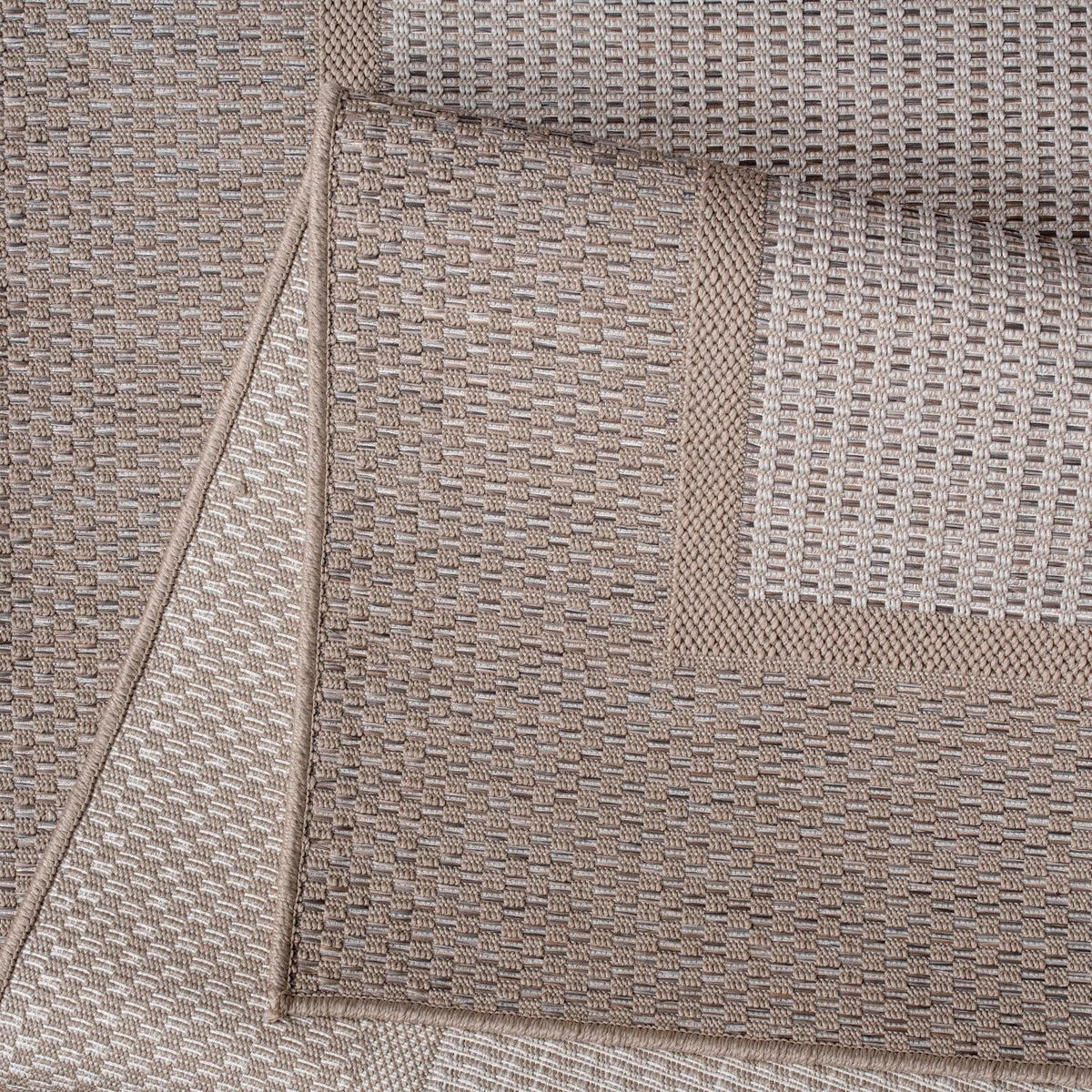 OUTDOOR-TEPPICH VERMONT 195 BEIGE 80X250 - Beige, Kunststoff (80/250cm) - Paco Home