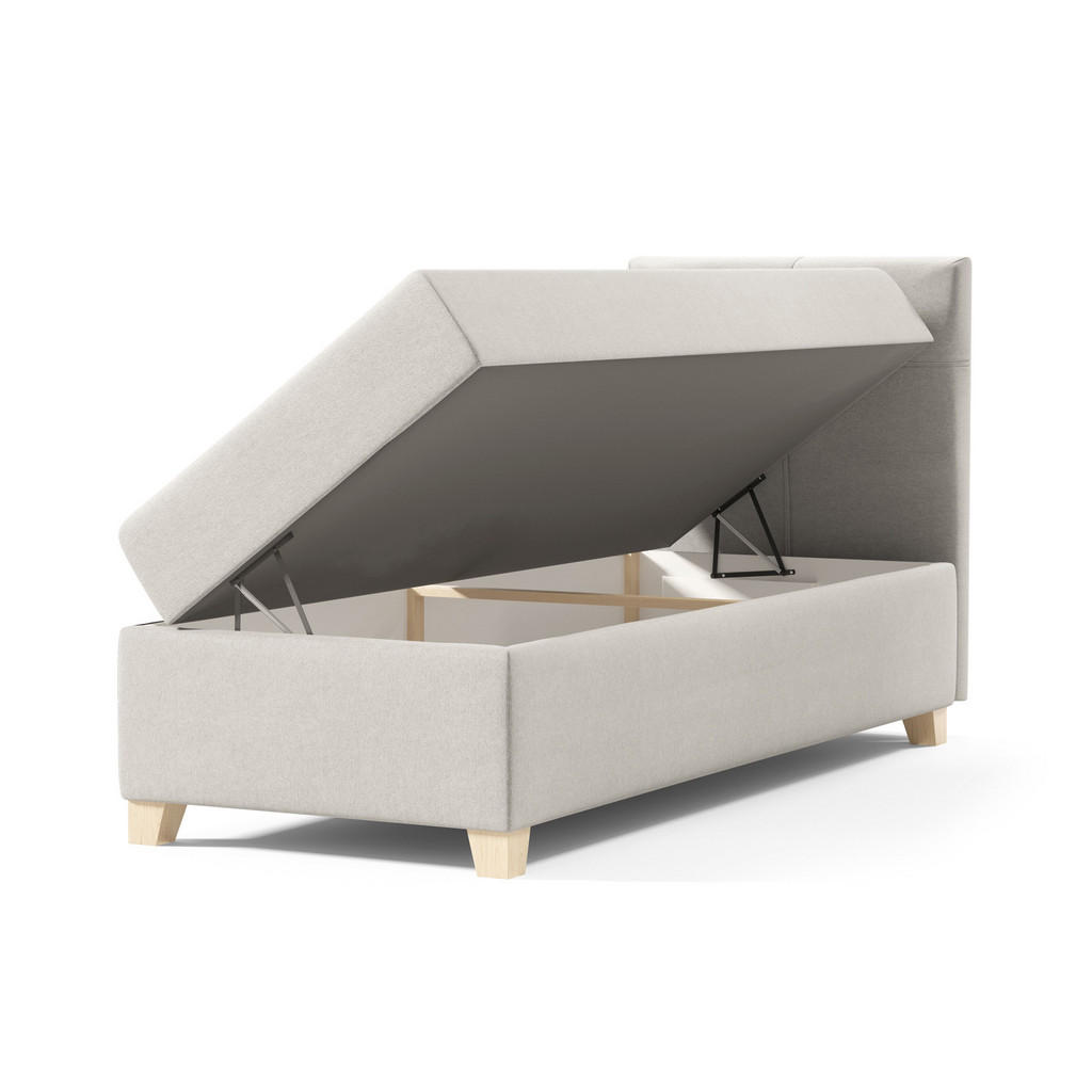 Thumbnail - Sofnet Boxbett, Grau, Textil, H3, Rechteckig, 80x200 cm, Schlafzimmer, Betten, Boxspringbetten