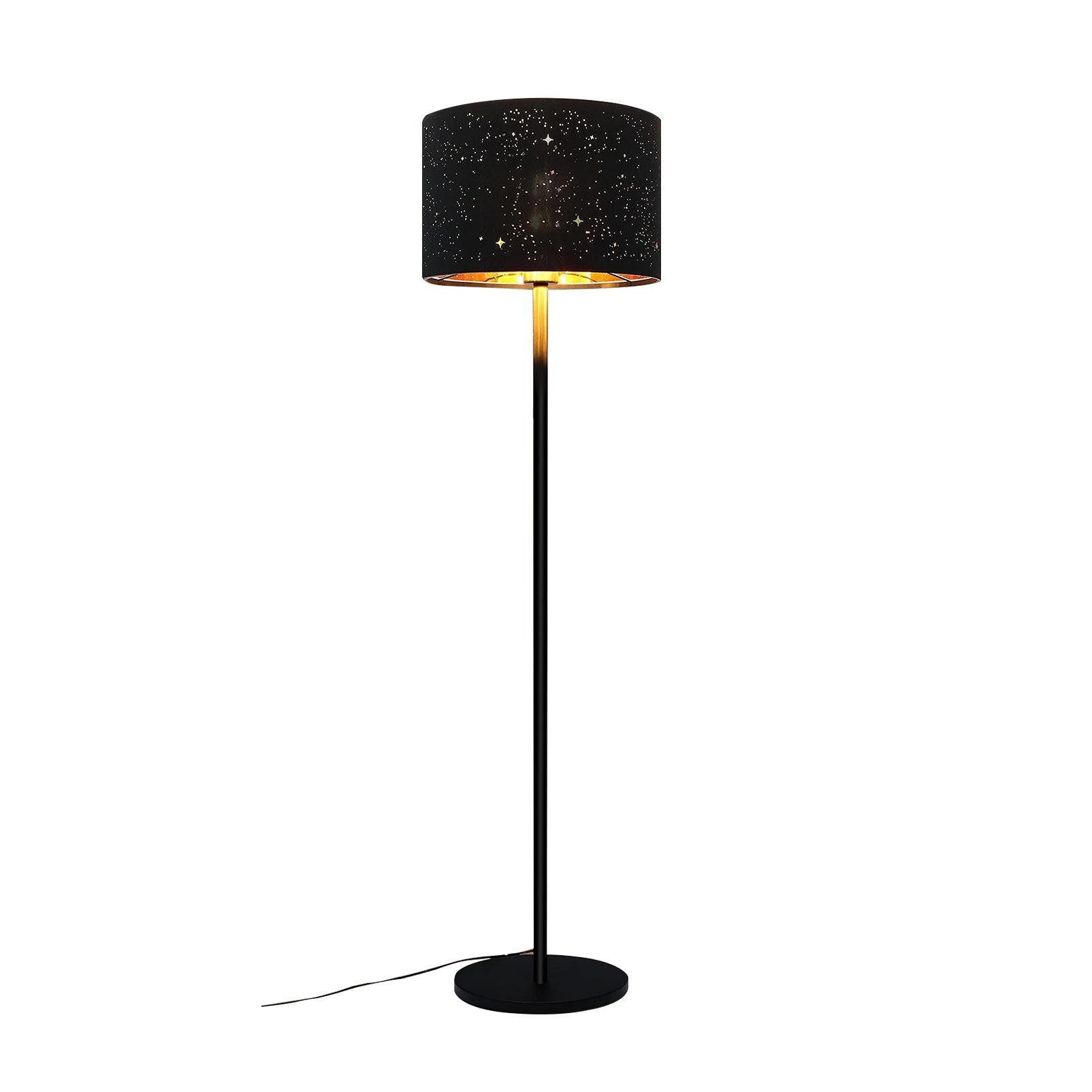 STEHLEUCHTE Willard 30/25/144 cm - Schwarz, Metall (26/20/110cm) - Nettlife