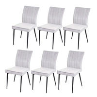 ESSZIMMERSTUHL Hellgrau 6er-Set - Hellgrau, Textil (50/88/64cm) - MCW