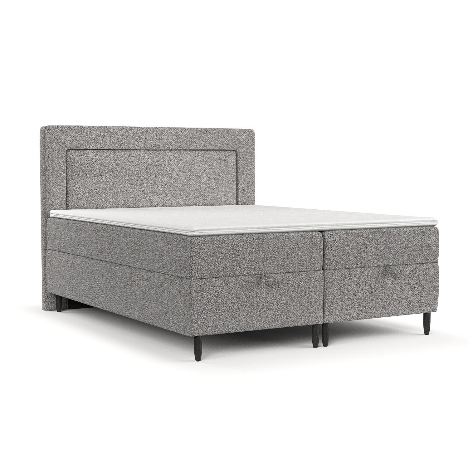 BOXBETT Nea Grau 180/200 cm - Schwarz/Grau, Holz/Holzwerkstoff (180/200cm) - Maison de Reve