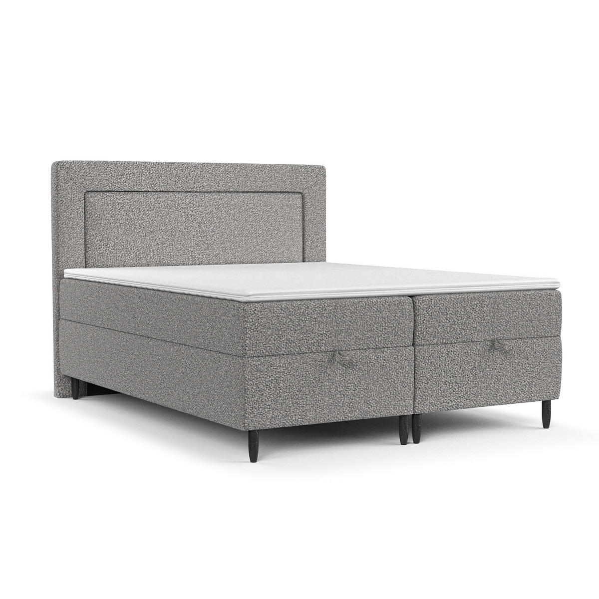 BOXBETT Nea Grau 180/200 cm - Schwarz/Grau, Holz/Holzwerkstoff (180/200cm) - Maison de Reve