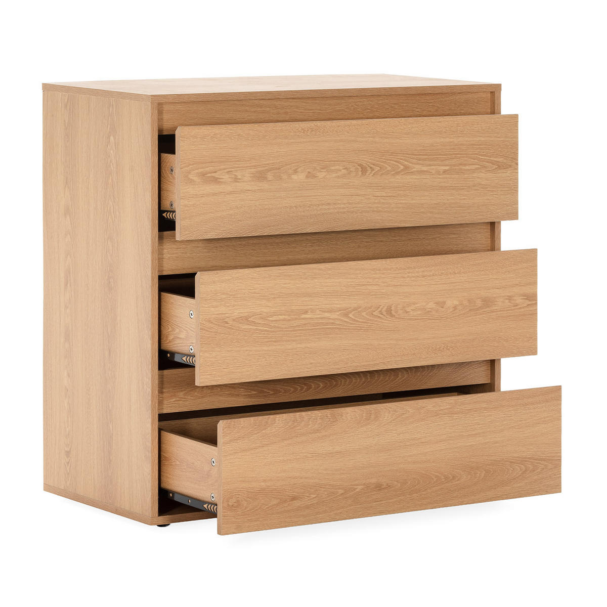 KOMMODE 80/80/40 Tori Eichenfarbe - Honigeiche, Holzwerkstoff (80/80/40cm) - VS Venta-stock