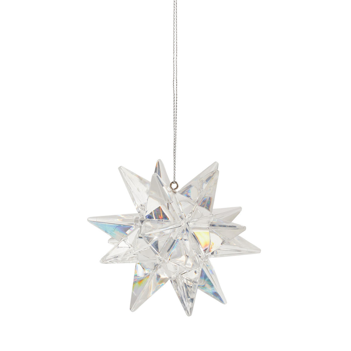 WEIHNACHTSDEKO Hängend EIRA, 10 x 10 cm, Transparent, Christbaumschmuck, Weihnachtsbaumdekoration, Christmas, Xmas - Transparent, Kunststoff (10/10/10cm) - home&you