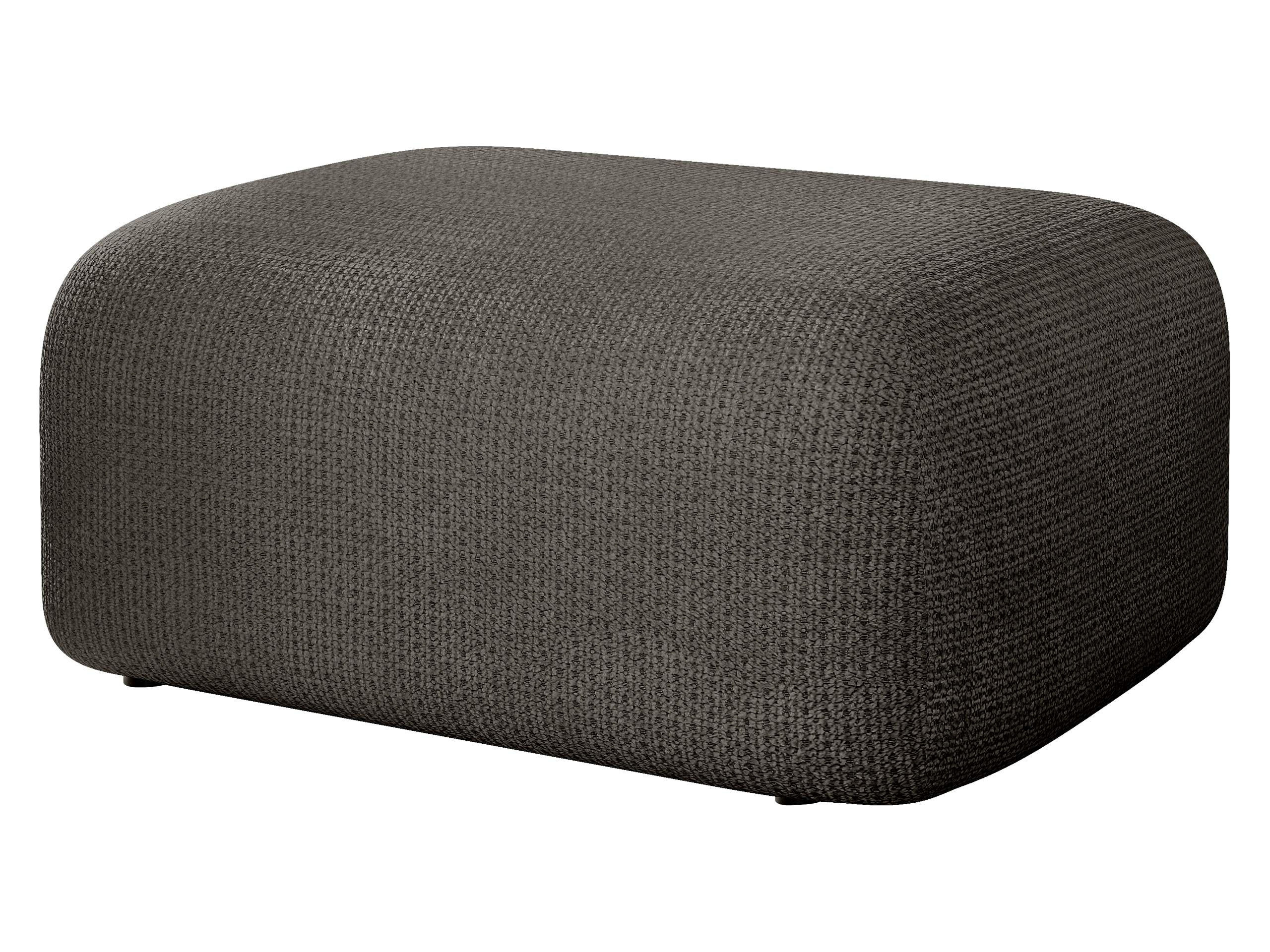 POLSTERHOCKER Piano - Schwarz/Braun, Holz/Kunststoff (70/38/55cm) - MIRJAN24