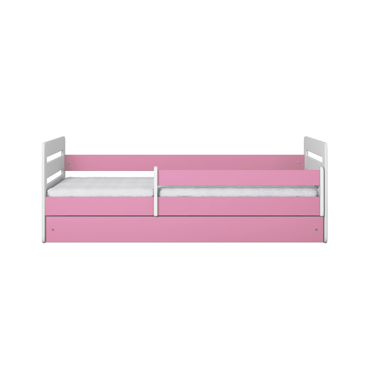 KINDERBETT Tomi mit Schublade ohne Matratze 90/65/144 - Rosa, Holzwerkstoff (80/140cm) - RAUMHIRSCH FURNITURE